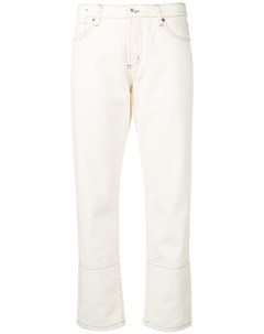 Панельные джинсы с контрастной строчкой Marni