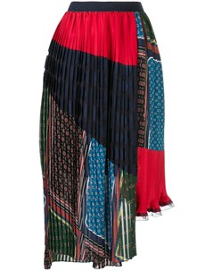 Плиссированная юбка асимметричного кроя с принтом Kolor