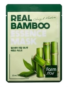 Маска Real Bamboo Essence Mask Тканевая для Лица с Экстрактом Бамбука 23 мл Farmstay