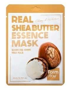 Маска Real Shea Butter Essence Mask Тканевая для Лица с Маслом Ши 23 мл Farmstay