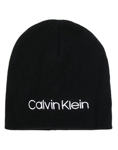 Шапка бини с вышитым логотипом Calvin klein