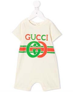 Комбинезон с принтом Baby Interlocking G Gucci kids