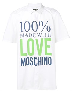 Рубашка 100 Made With Love Love moschino