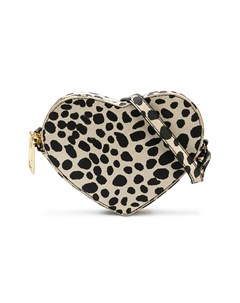 Леопардовая сумка на плечо в форме сердца Little marc jacobs