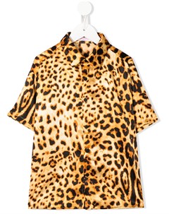 Рубашка с леопардовым принтом и короткими рукавами Bo(y)smans