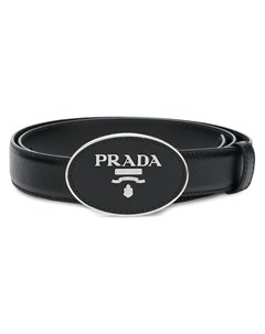 Ремень из сафьяновой кожи с логотипом Prada