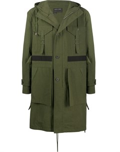 Пальто с капюшоном и карманами карго Craig green