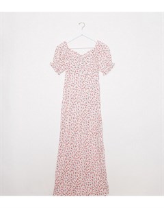 Платье макси с розовым цветочным принтом Only petite