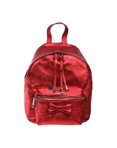 Красный кожаный рюкзак 26х23х10 см Monnalisa