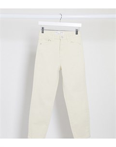 Светло бежевые узкие джинсы стретч в винтажном стиле Petite Stradivarius