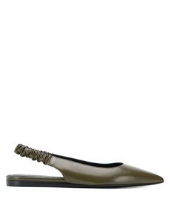 Туфли с ремешком на пятке и заостренным носком Bottega veneta