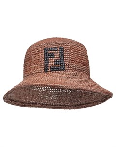 Плетеная шляпа с монограммой Fendi