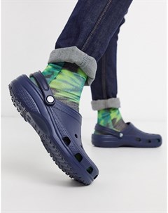 Темно синие сандалии Crocs