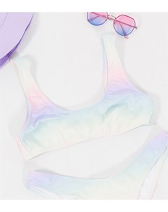 Разноцветный бикини топ с эффектом перехода цвета Miss selfridge