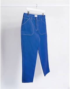 Ярко синие классические джинсы Asos design