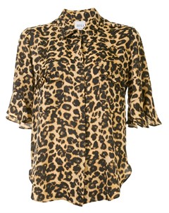 Рубашка с короткими рукавами и леопардовым принтом Misa los angeles