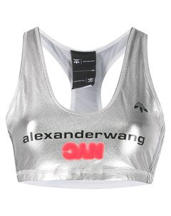 Укороченный топ с логотипом Adidas originals by alexander wang