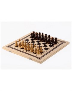 Игра 2 в 1 шашки шахматы 40х20 см Орловская ладья