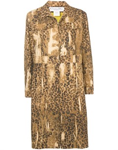 Пальто с леопардовым узором Christian dior