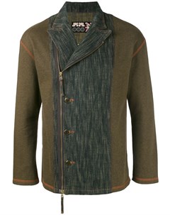 Байкерский пиджак с выцветшими джинсовыми панелями Jean paul gaultier pre-owned