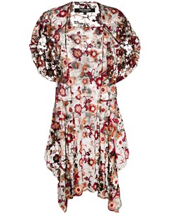 Сетчатое платье 2000 х годов с цветочным принтом Junya watanabe comme des garçons pre-owned