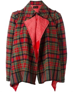 Куртка накидка в шотландскую клетку Comme des garçons pre-owned