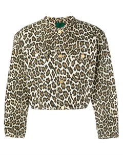 Укороченная куртка с леопардовым принтом Jean paul gaultier pre-owned