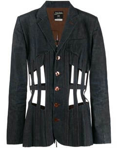 Джинсовая куртка с ремешками Jean paul gaultier pre-owned