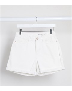 Белые джинсовые шорты в винтажном стиле Noisy may tall