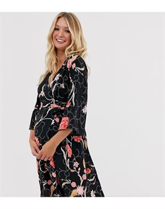 Платье с цветочным принтом Mamalicious Maternity Junarose