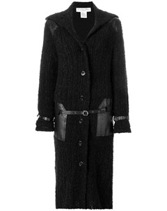 Длинное пальто с поясом на талии Christian dior