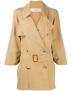Пальто с широкими лацканами и поясом Lanvin pre-owned