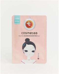 Увлажняющая и питательная маска салфетка на основе черного чая Cosmetea