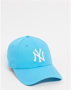 Ярко голубая кепка с надписью NY 9Forty New era