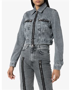 Укороченная джинсовая куртка на молнии Helmut lang