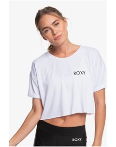 Женская укороченная спортивная футболка Oh My Mind UPF 50 BRIGHT WHITE wbb0 S Roxy