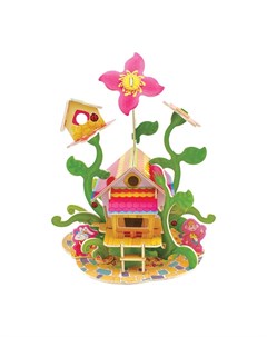 3D Пазл Серия Лесные домики Цветочный дом 43 элемента Rezark