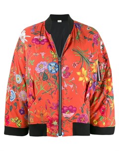 Куртка бомбер с цветочным принтом Gucci