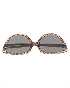 Солнцезащитные очки в оправе кошачий глаз с леопардовым принтом Martine rose