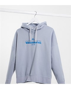 Синий выбеленный флисовый худи эксклюзивно для ASOS Quiksilver