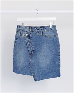 Голубая джинсовая юбка в обновленном варианте винтажного стиля Diana Miss sixty