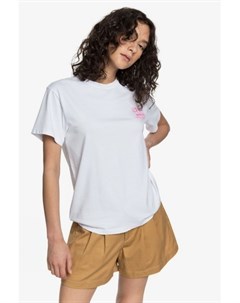 Женская укороченная футболка Quiksilver Womens Модель EQWKT03032 WHITE wbb0 XS