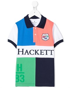 Рубашка поло в стиле колор блок с логотипом Hackett kids