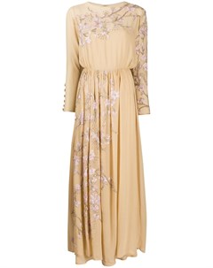 Платье 1970 х годов с цветочной вышивкой Valentino pre-owned