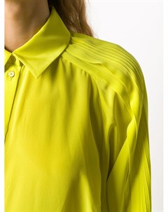 Крепдешиновая блузка со складками Rochas