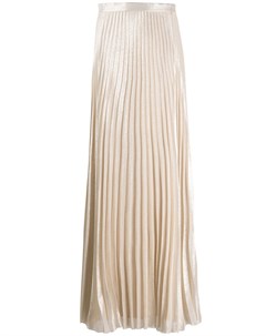 Длинная плиссированная юбка из ткани ламе Max mara