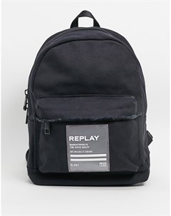 Черный рюкзак с отделкой Replay