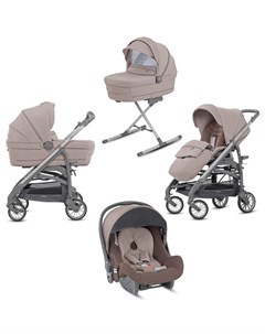 Коляска Trilogy System Quattro 4 в 1 на шасси Trilogy Slate Alpaca Beige Inglesina