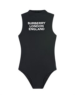 Черный купальник с логотипом детский Burberry