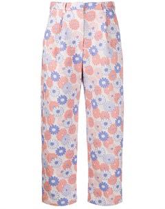 Укороченные брюки с цветочной вышивкой Kenzo